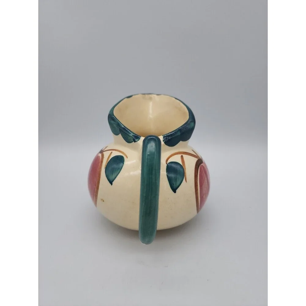 Puritan Slip Ware Pottery Apple & Pear Water Creamer Pitcher Vintage